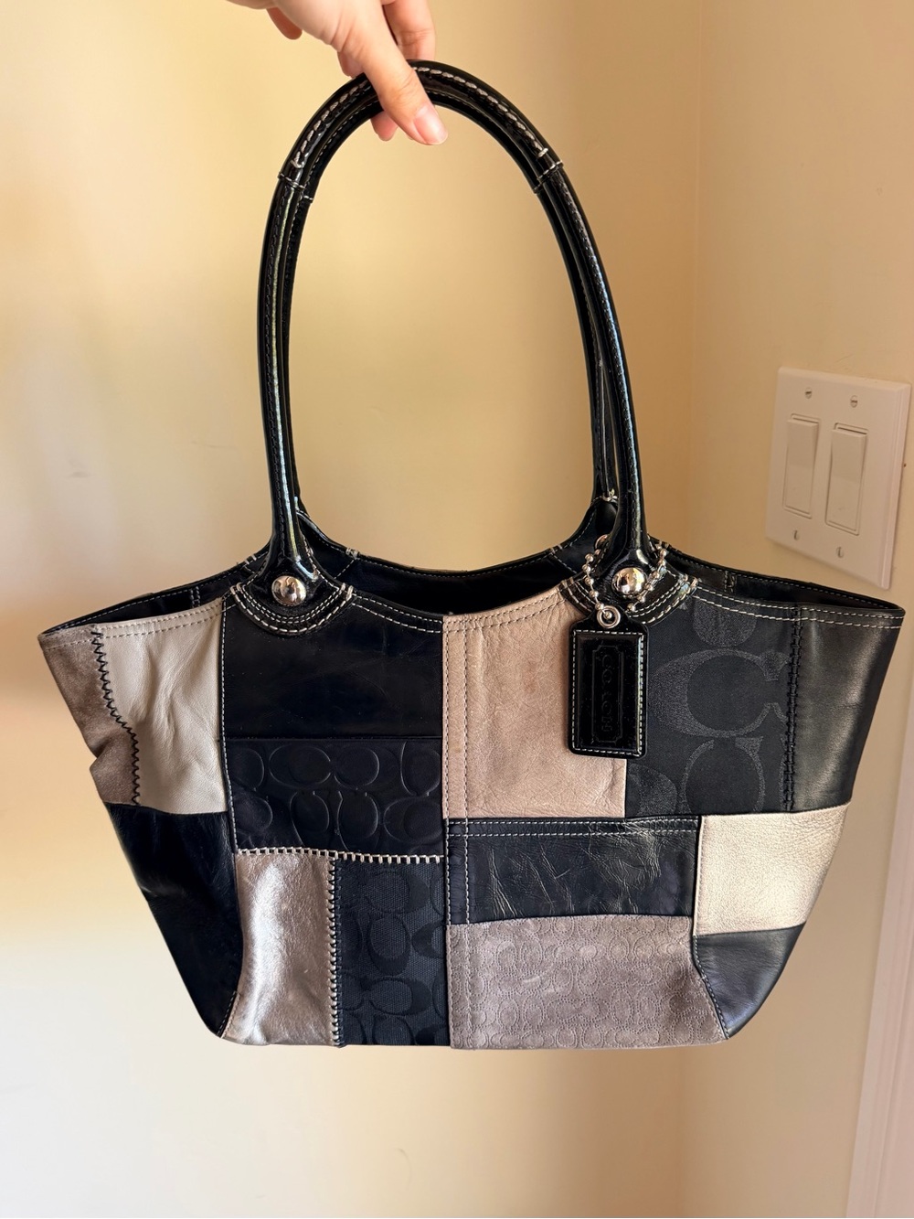 Vintage Coach Bleecker Signature Patchwork Tote (F14045)